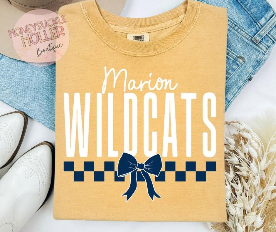 Checkered Pride - Wildcats (Yellow and blue)