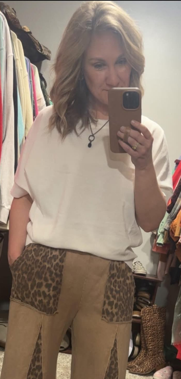 Crew Neck Dolman Short Sleeve Lightweight Sweater