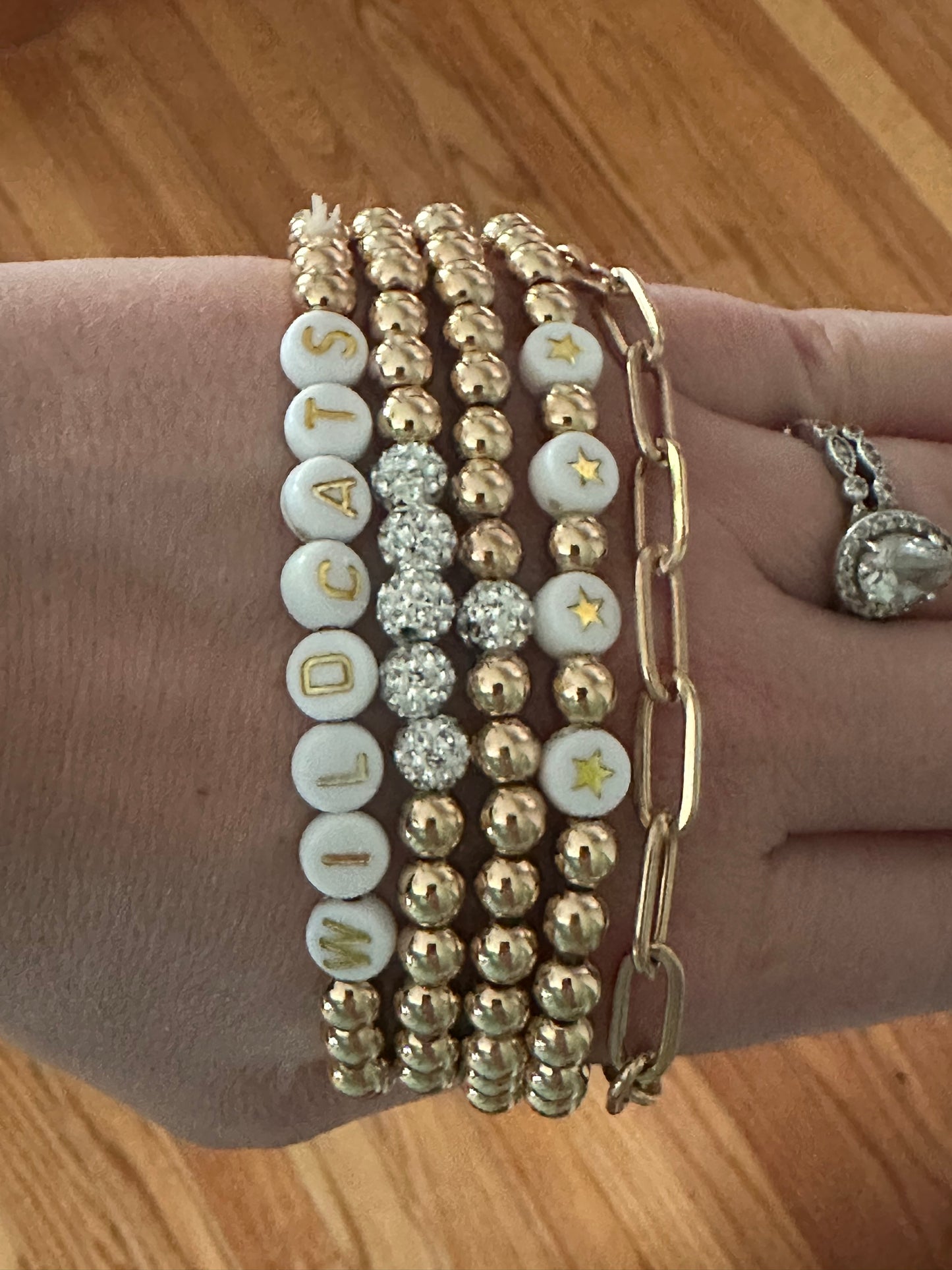 Wildcats Stacked Bracelet Set