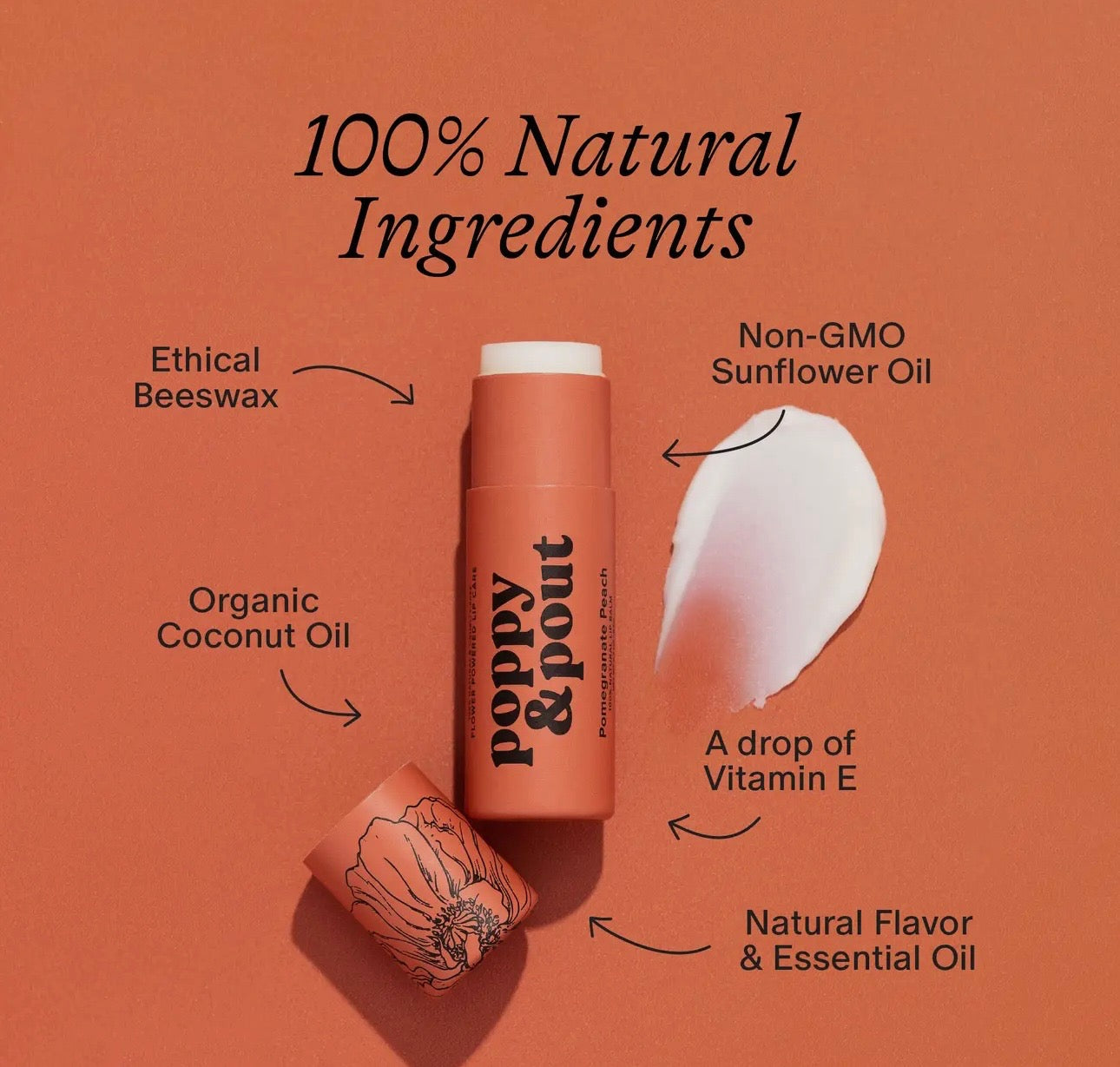 Pomegranate Peach Lip Balm