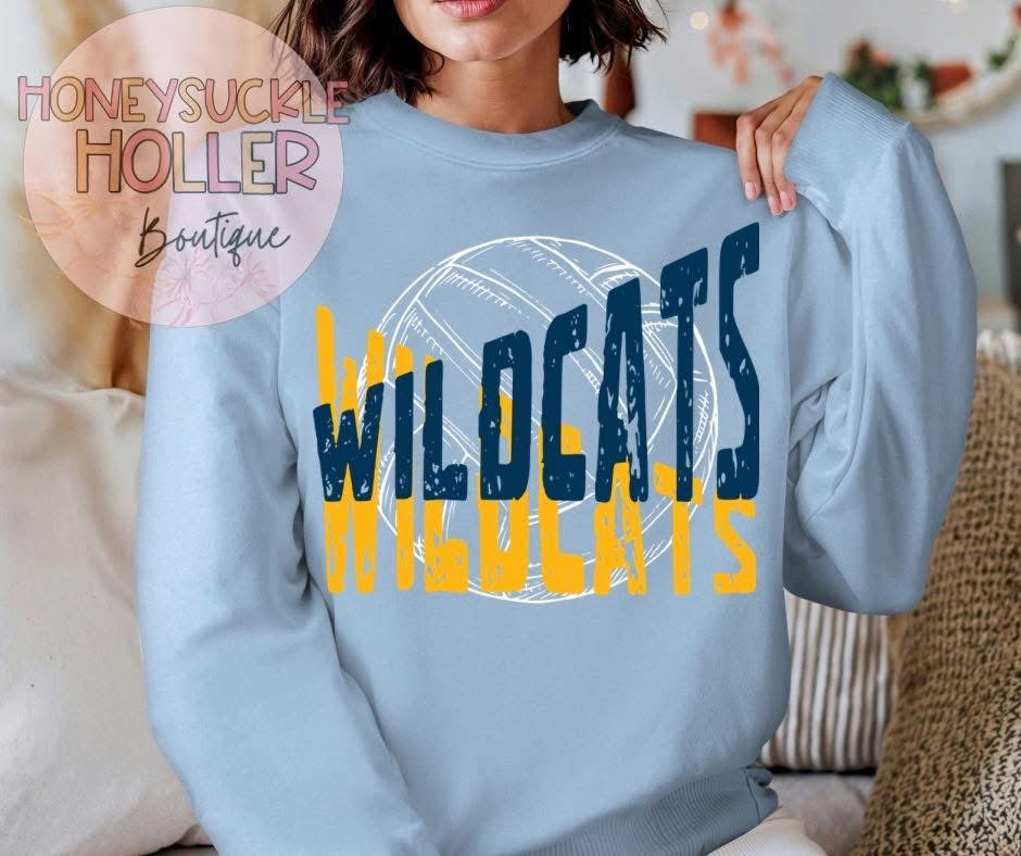 Overlap Wildcats Blue and Gold Vollyball
