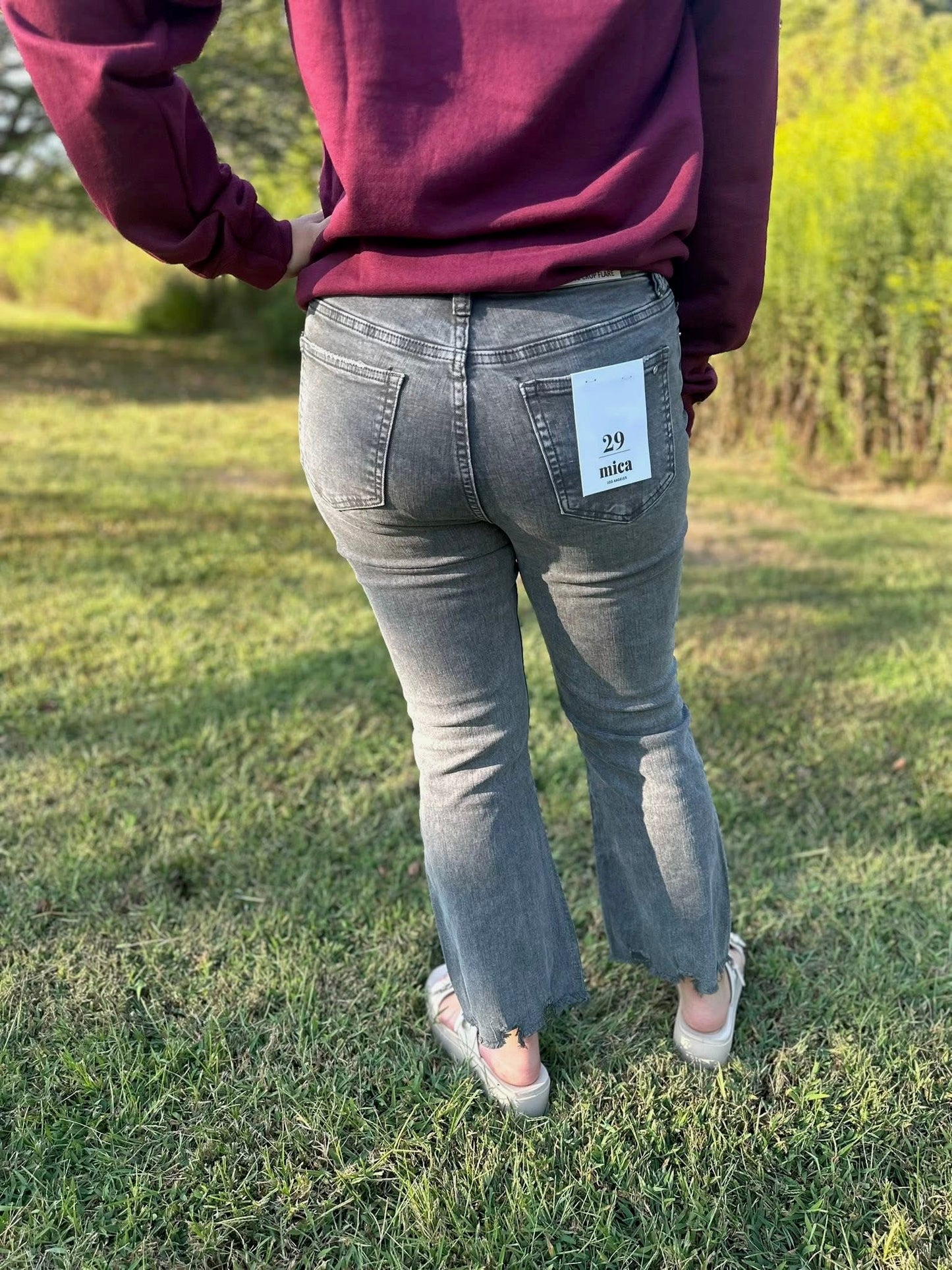 Mica/High-Rise/Vintage Crop Flare