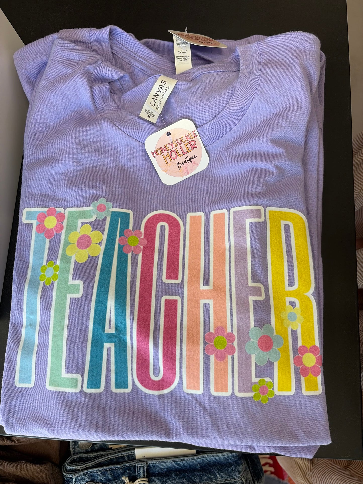 Purple Teacher Bella Tee