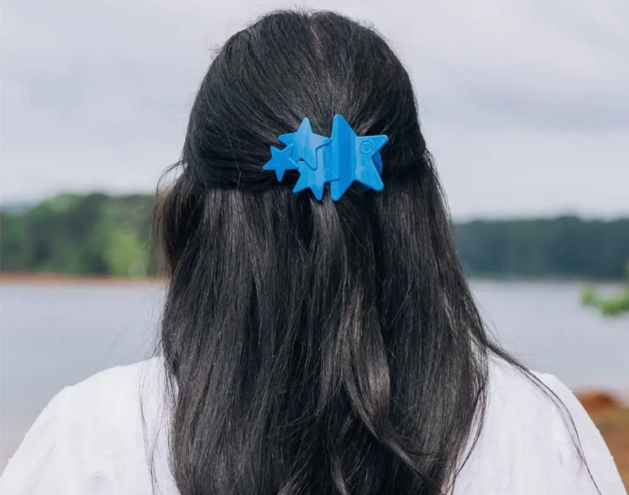 The Flat Clip. Blue Shooting Stars Flat Clip