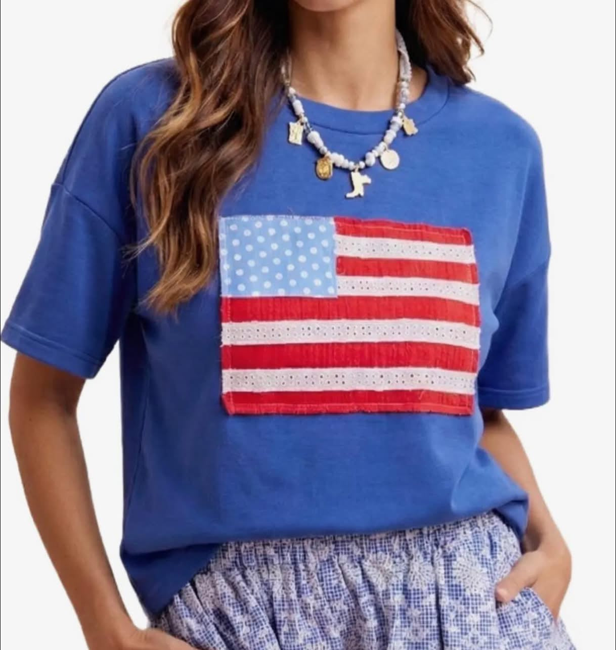 Quilted Flag Top