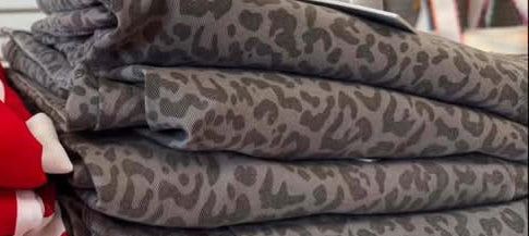 Leopard Ankle Barrel-Leg High Rise Mica Denim