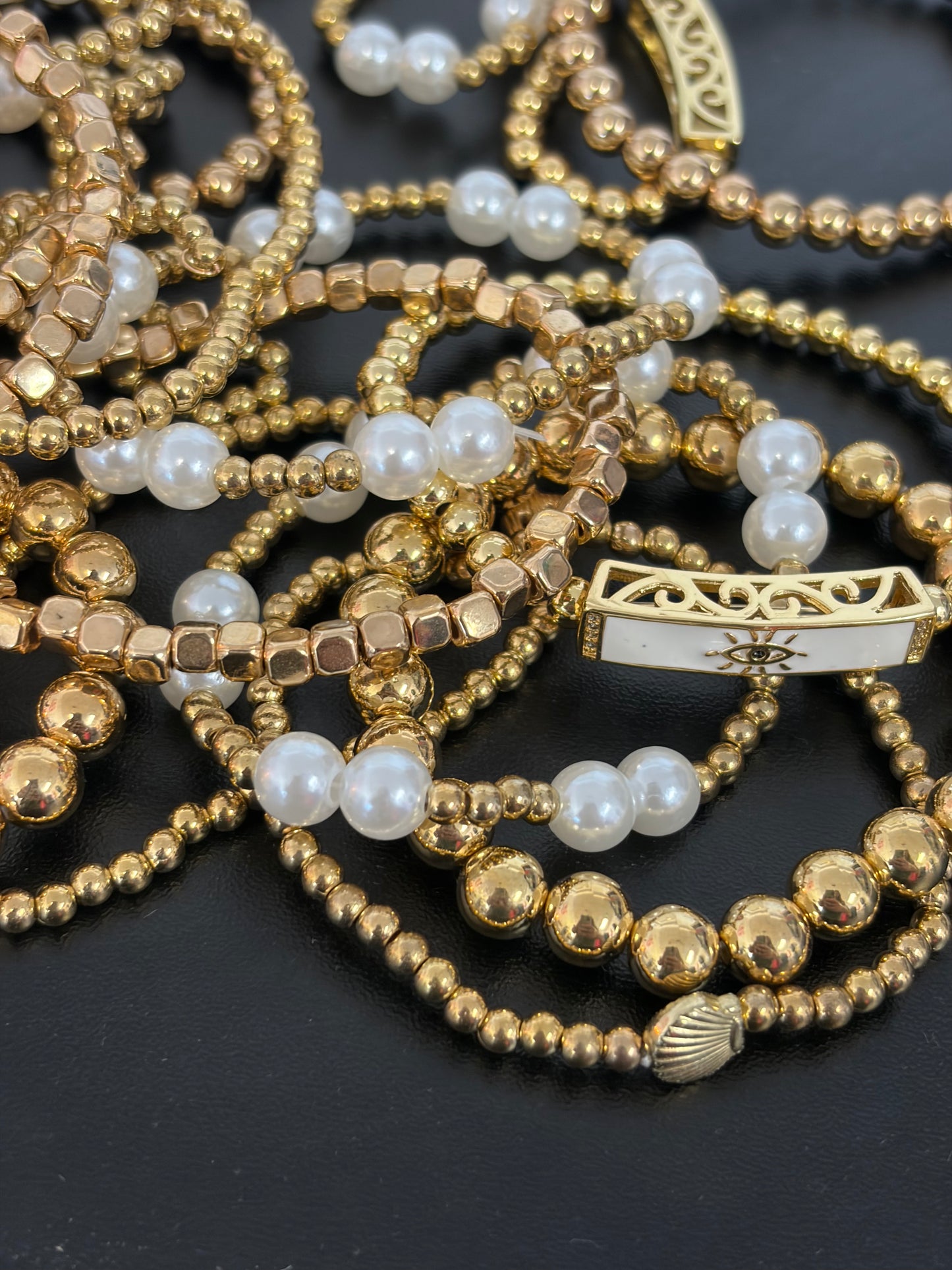 Mystery Gold Beaded Bracelets