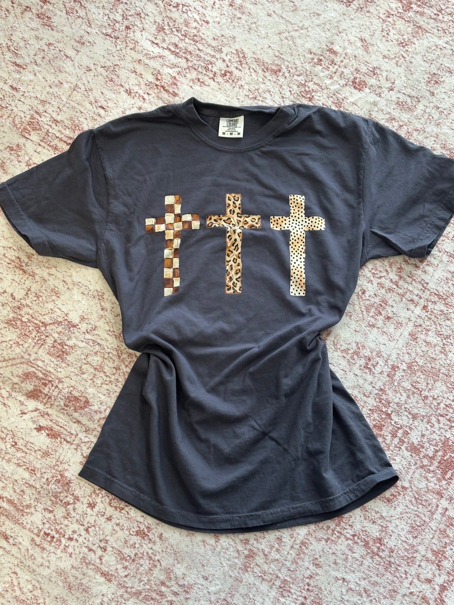 Three Crosses Comfort Colors Tee