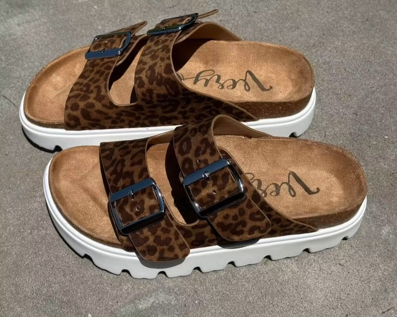 Jazmin Leopard Sandals