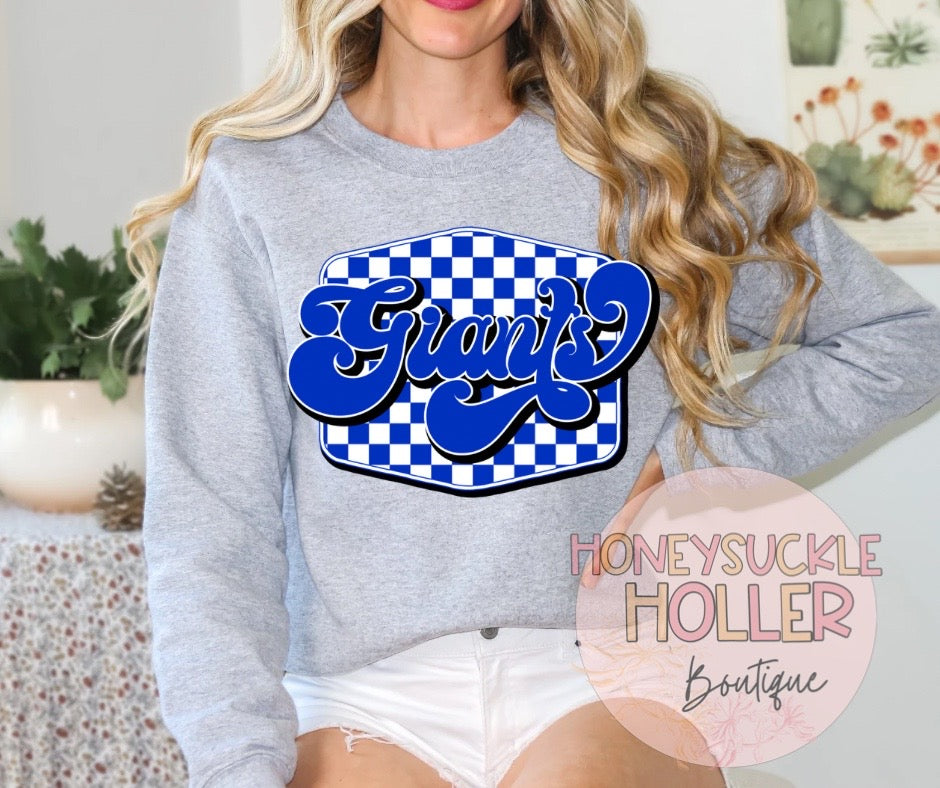 Checkered Giants Bow