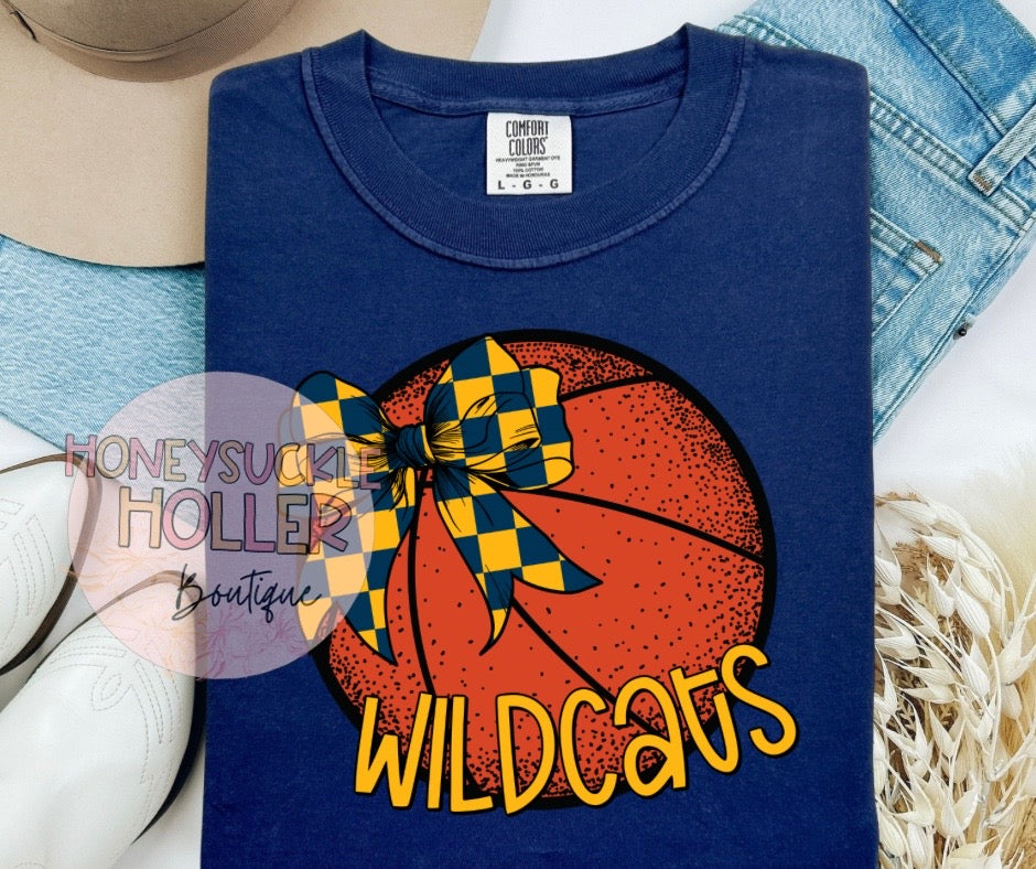 Wildcats Basketball Bow