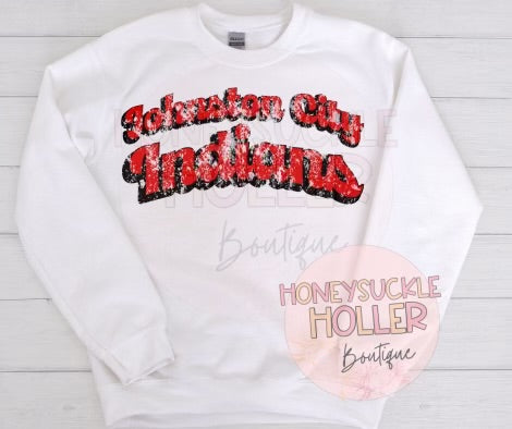 Distressed Johnston City Indians