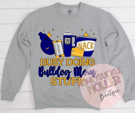 Busy Doing Bulldog Mom Stuff