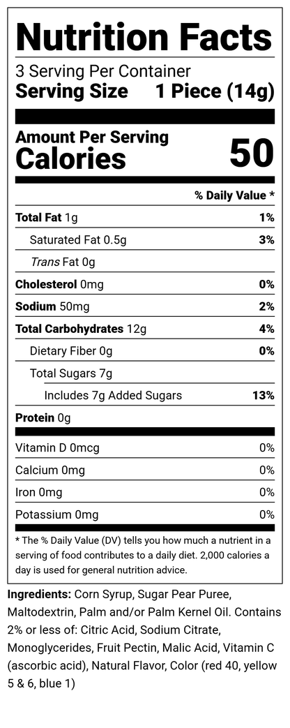 Freeze Dried Crunchy Fruity Rolls: Single