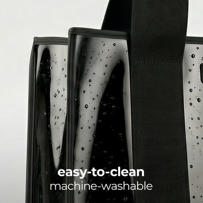 Case-Mate Midnight Black Bow Jelly Tote Bag (Classic)