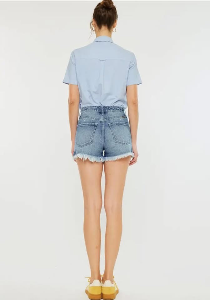 Kancan High Rise Denim Shorts