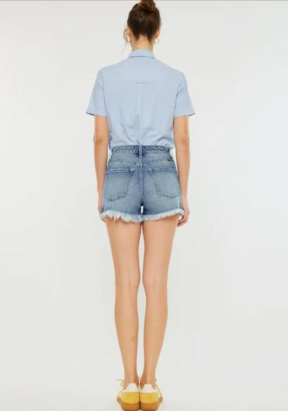 Kancan High Rise Denim Shorts
