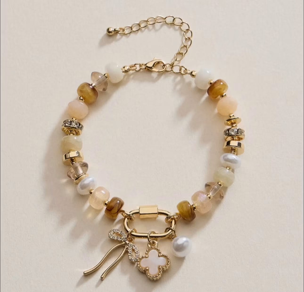 Vibrant Beaded Bracelet Neutral