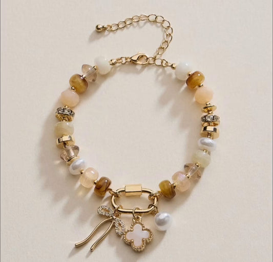 Vibrant Beaded Bracelet Neutral