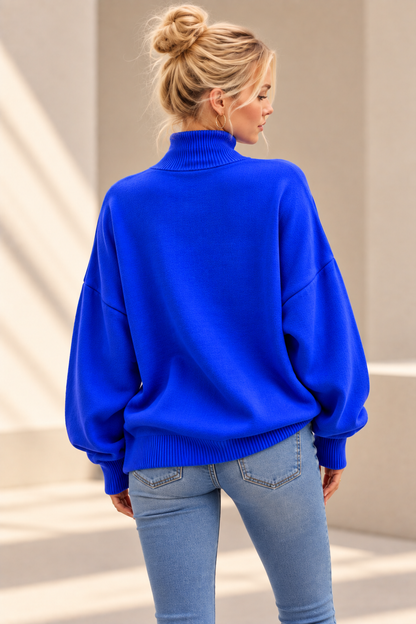 MOCK NECK FLEECE SWEATSHIRT WITH WAVE RIB DETAILS: SAGE / 3-3;S/M-L/XL