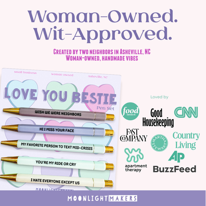 Love You Bestie - Pen Set - Gift, Birthday