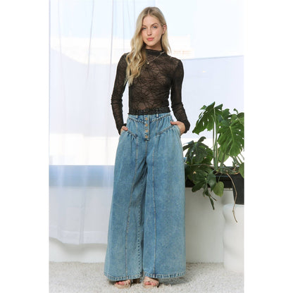 PLUS CROPPED SPIDER PATTERN BURNOUT MESH LONG SLEEVE TOP: Black