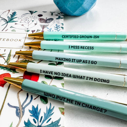 Adulting In Progress - Pen Set - Funny Gift