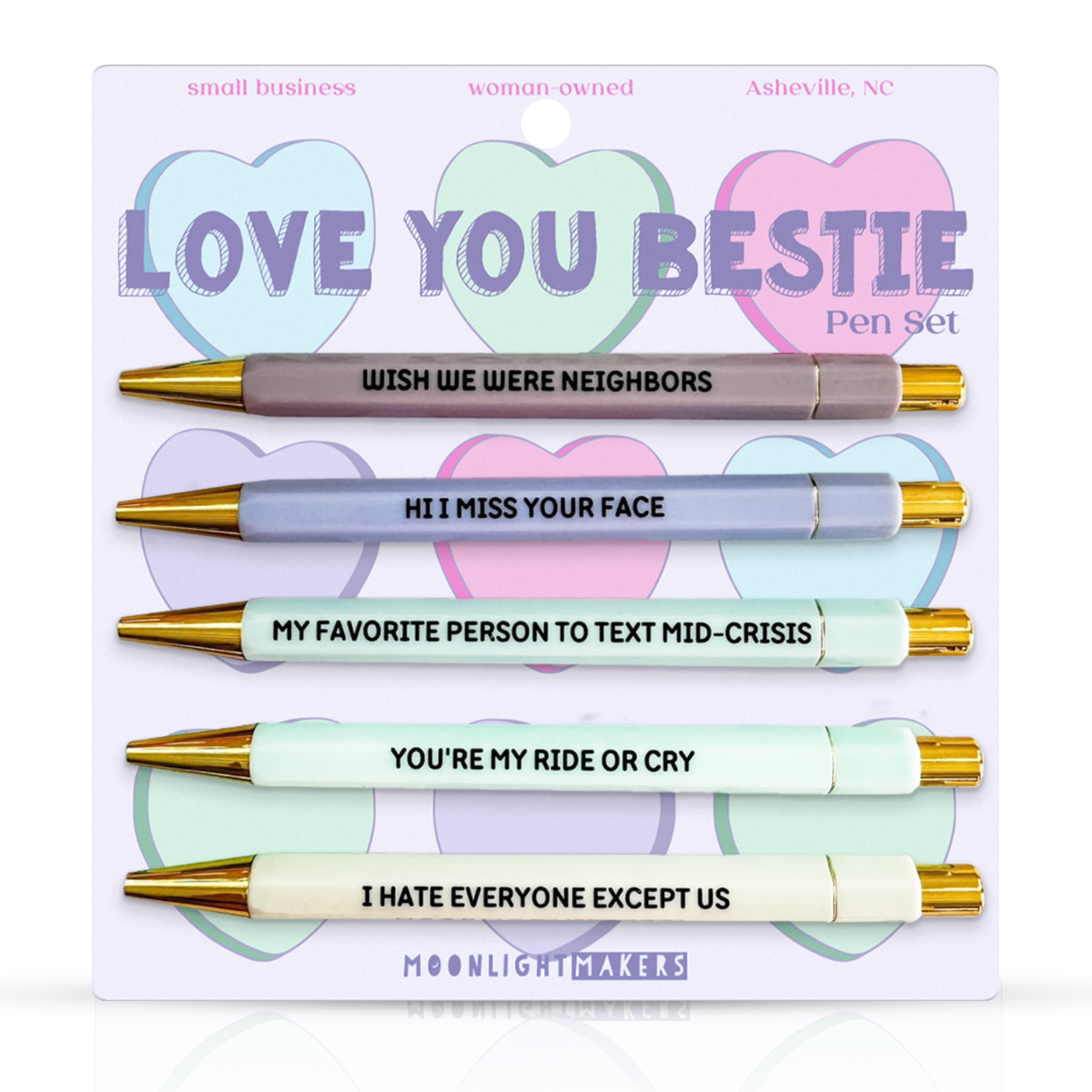Love You Bestie - Pen Set - Gift, Birthday