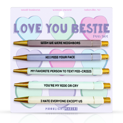 Love You Bestie - Pen Set - Gift, Birthday