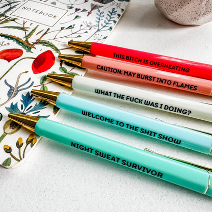 Hotter Than Ever - Menopause Pen Set - Funny Gift for Her