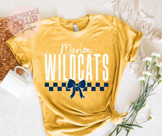 Checkered Pride - Wildcats (Yellow and blue)