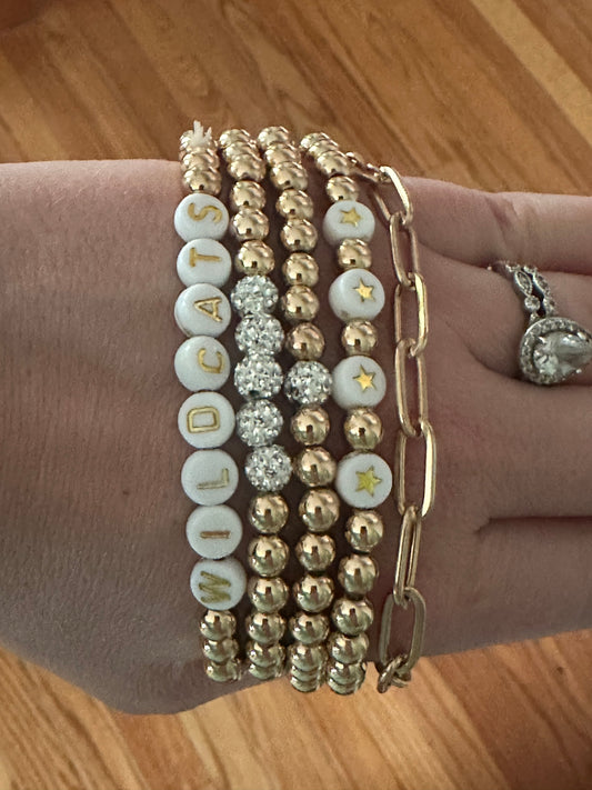 Wildcats Stacked Bracelet Set