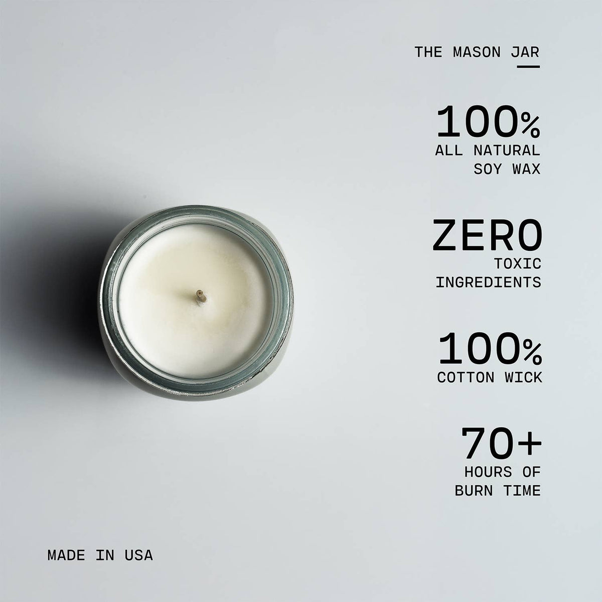 13 oz Mason Jar Fall Candle: White Pumpkin