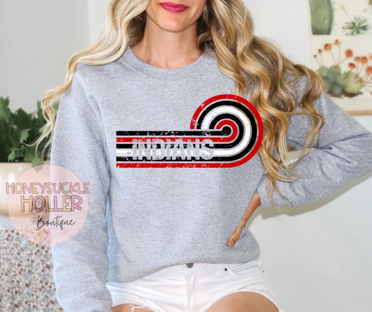 Retro Swirl - Indians