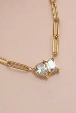 18 K Stainless Steel Tarnish Free Rhin Necklace