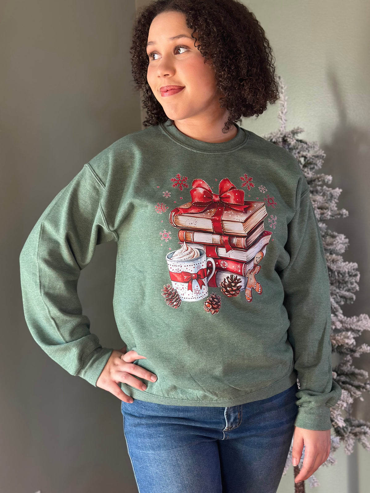 Christmas Hot Cocoa & Books Sweatshirt