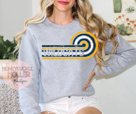 Retro Swirl - Wildcats