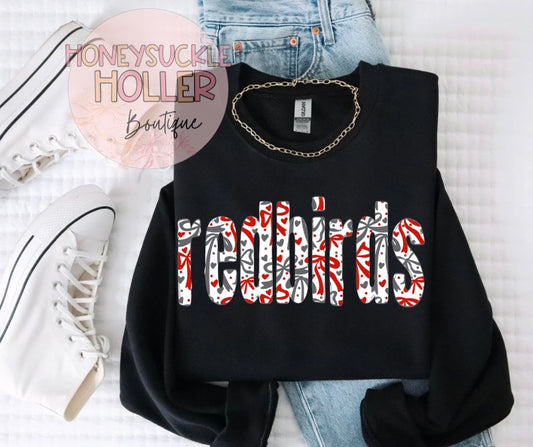 Red & Black Bow-Patterned: Redbirds