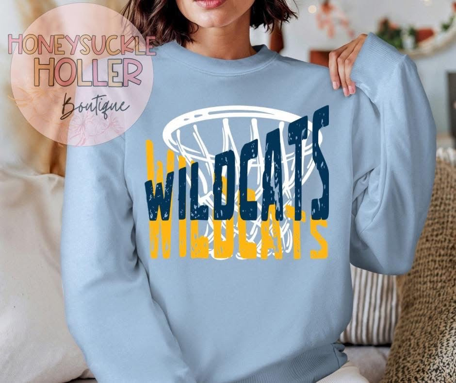 Overlap Wildcats Blue and Gold Basketball