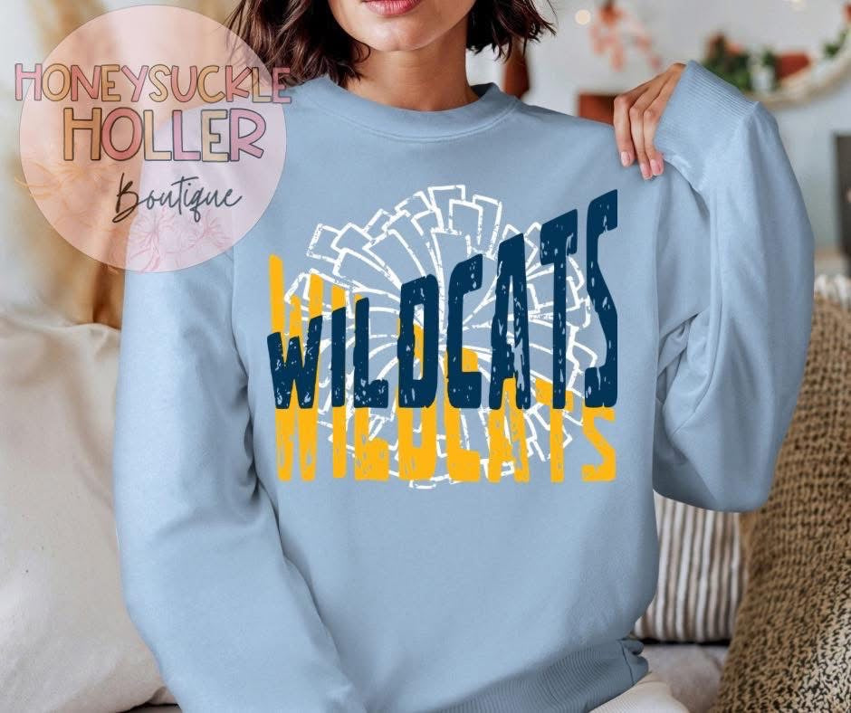 Overlap Wildcats Blue and Gold Cheer