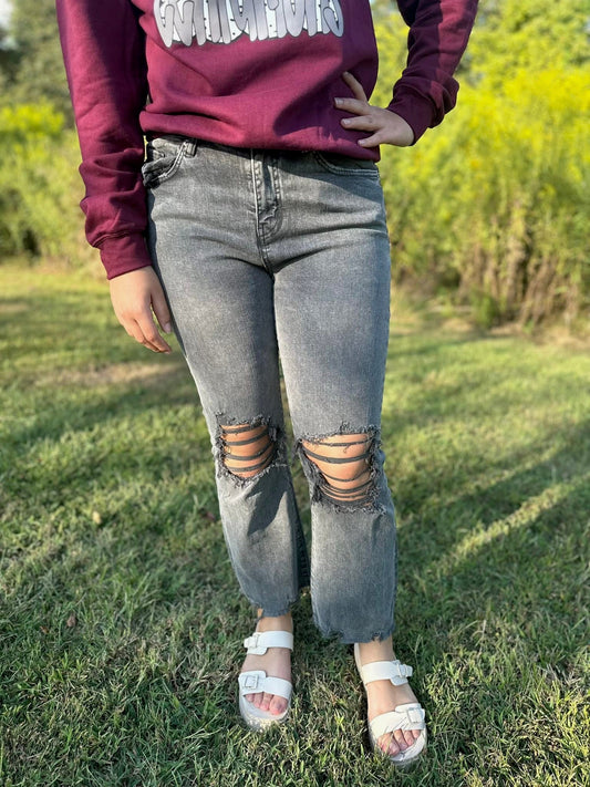 Mica/High-Rise/Vintage Crop Flare