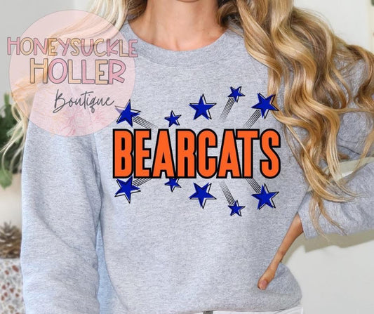 Blue Star Burst - Orange Bearcats