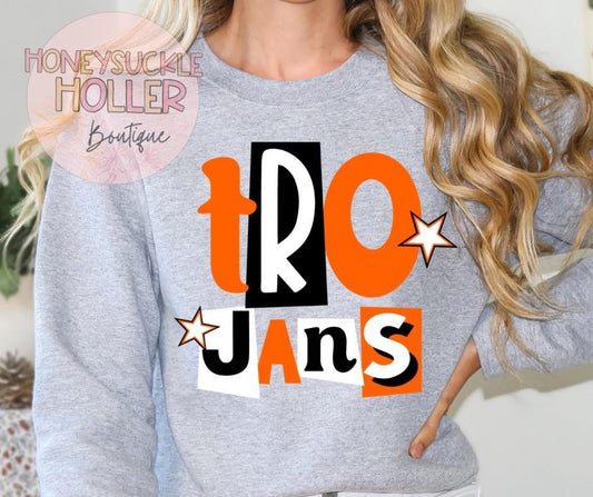 Collage Letters - Trojans