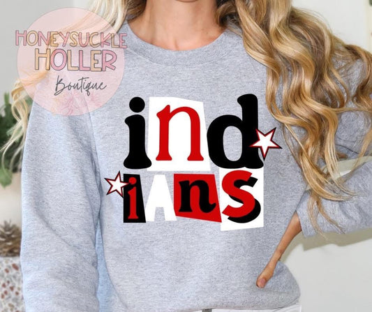 Collage Letters - Indians