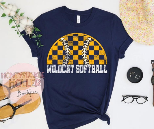 Checkered Wildcats Softball