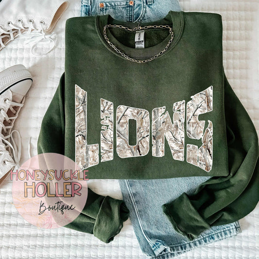 In Out Varsity Snow Camo Lions