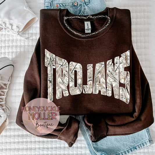 In Out Varsity Snow Camo Trojans