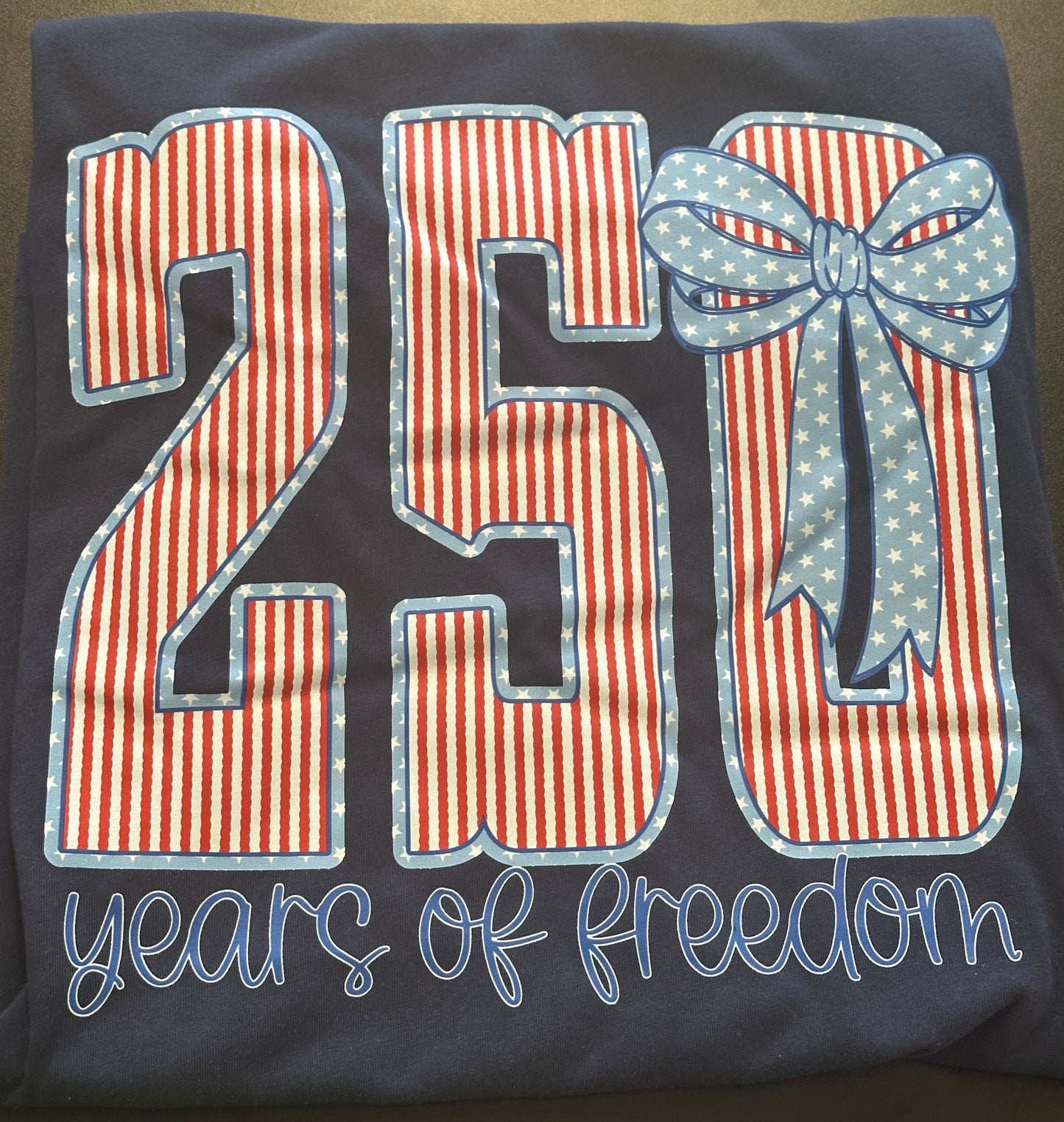 250 Years Of Freedom - Light Blue Bow
