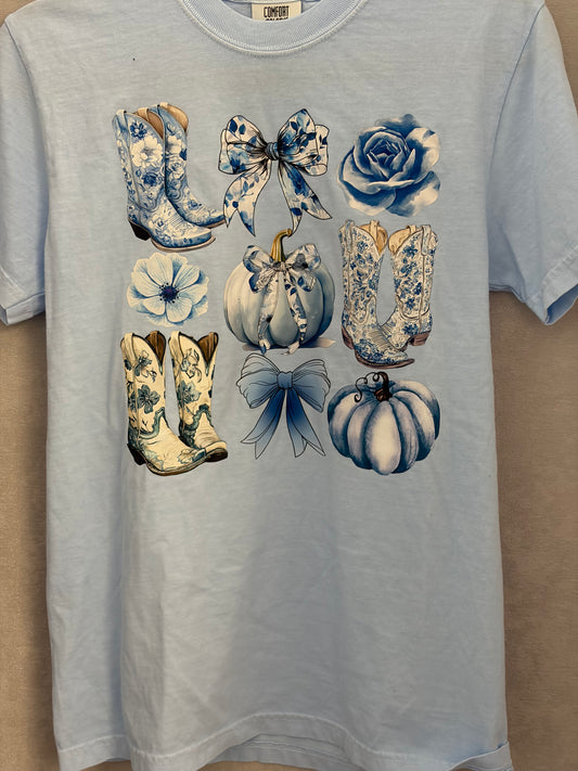 Blue Boots Country Pumpkin - Blue CC