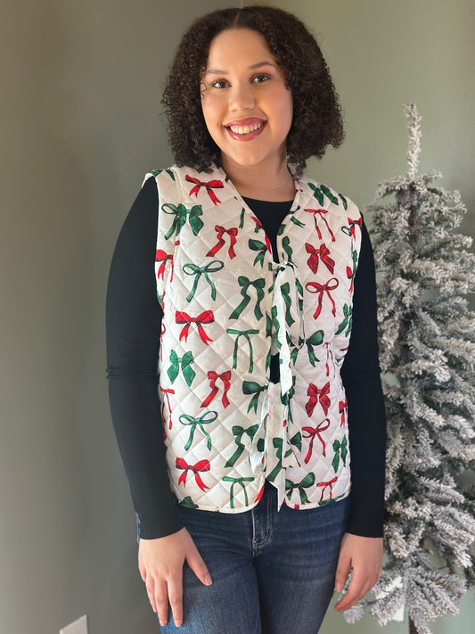 Holly Jolly Quilted Vest